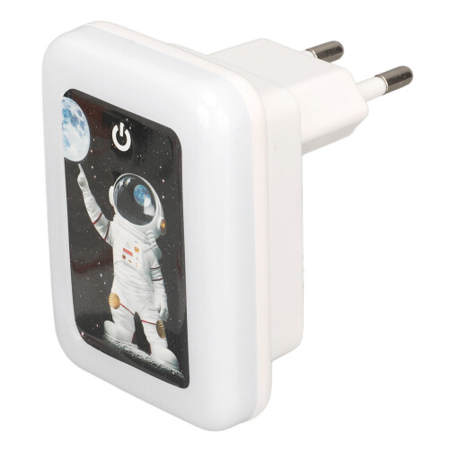 Φορτιστής τοίχου USB με νυχτερινό φως LED - Πρίζα EU, 5V2.4A 2