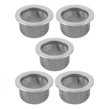 Premium-Doppelsiebfilter für Cocktails Smoker, Waschbare Edelstahlsieb-Filterschale für Whisky-Smoker, 5 StüCk