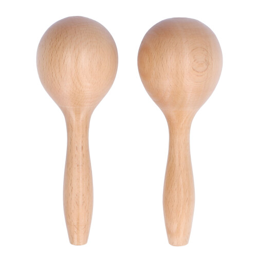 Maracas percussion instrument clear sound glossy 2 pcs 1