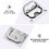 Flush Pull Handle Silver Stainless Steel 2 pcs 2
