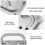 Flush Pull Handle Silver Stainless Steel 2 pcs 7