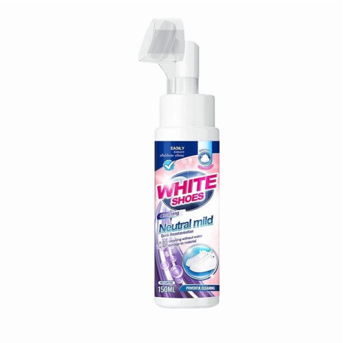 Nettoyant moussant pour chaussures, sans eau, 1 kit 1