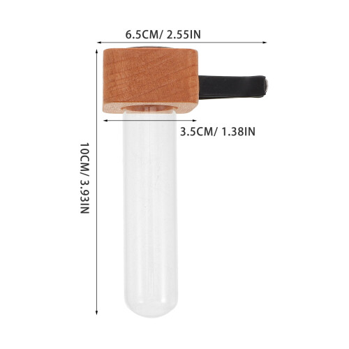 Bilvas med trä och glas, 1-pack 2