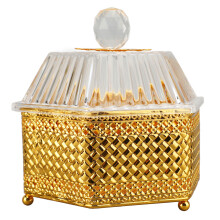 Exquisite Candy Jar, Metal Acrylic with Lid