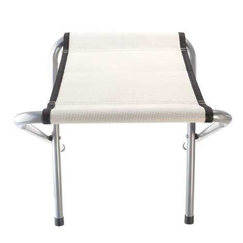 Petit tabouret pliant de camping/voyage (blanc) 2