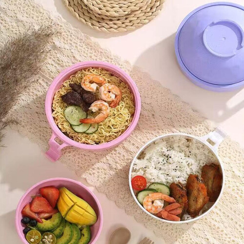 Μπολ Ramen για φούρνο μικροκυμάτων με καπάκι – Ασφαλής βραστήρας νουντλς, μπολ 2