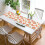 Peach Linen Table Runner 13.8 x 71 in 4