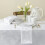 Σετ 4 χαρτοπετσετών Harmony Scroll από ύφασμα Damask (18"x18", λευκό) – για κάθε μέρα, πάρτι, 7