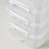 4-layer stackable transparent plastic storage box covers, partitioned drawer storage boxes 8