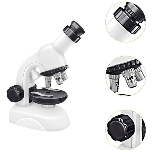 Children'S Educational Optical Microscope Calibrated to 1200x Magnification Lab Science Microscope Children'S Toy 1