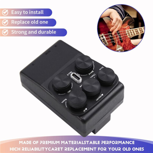 Microphone Analogique  pour Guitare Acoustique avec Effet Chorus et Microphone de Percussion 2