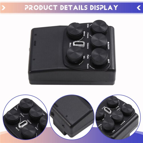 Captador Vibratório para Violão com Chorus, Microfone Analógico  para Instrumentos de Percussão