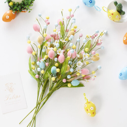 1 τεμάχιο τεχνητά κοτσάνια πασχαλινών αυγών – πλαστικό κλαδάκι ανθεκτικό στην 1