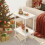 End Table with Solid Wood Legs Boho Style White 2-Tier 2