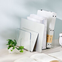 Bücher-Organizer 3 Fächer transparent PET