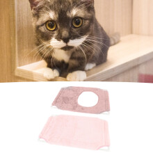 Letto rosa per gatti a doppio strato con finestra 33 libbre 48x31x78 cm