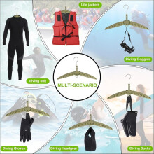 Cabide para Roupa de Mergulho, Perfeito para Secar Roupa de Mergulho, Roupa Seca, Colete Salva-Vidas ou BCD, Secador Dobrável e Ventilado de Secagem