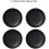 Matte Black Stoneware Serving Bowls Set of 4 3