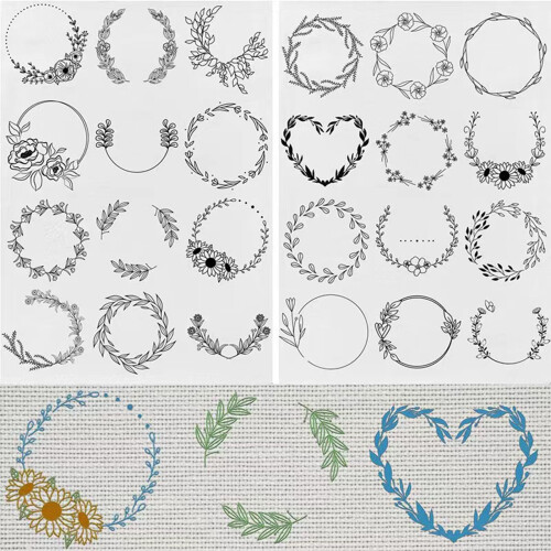 11.7" x 8.3" Embroidery Patch 2 Sheets Water Soluble Stabilizers, Pre-cut 2