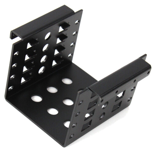 4-bays 2,5" til 3,5" harddiskbeslag, sort beslag 2