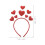 Rødt hjerteformet hårbånd til kvinner i valentinsdagen 4