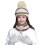 Conjunto de 4 peças para mulheres: gorro, cachecol e luvas de tricô macio e quente. 2