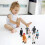 7Pcs Miniature People Model Figurines Firemen Layout Decor Toy Mini 3