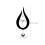 Water Shape Wall Clock Swinging Digital Pendulum Clocks Black 2