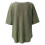 Γυναικεία oversized μπλουζάκια QLEICOM με V-Neck, χαλαρά casual τοπ, στρατιωτικό πράσινο, 5