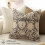 Conjunto de 2 capas de almofada decorativas com estampa floral vintage, 50x50cm (20x20 polegadas). 2