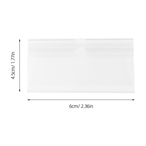 PVC Price Tags Transparent 100 Pieces 2