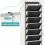 Clear over-door shoe organizer 10-tier deep pockets black 6