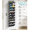 Clear over-door shoe organizer 10-tier deep pockets black 7