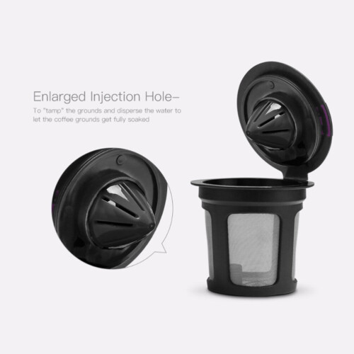 PP Black Coffee Filters for Cafe Use 53ml 19g 1