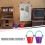 Μινιατούρα Κουβάδες12 Τεμάχια Μωβ Κόκκινο Υλικό Abs Διακοσμητική Ρεαλιστική 7