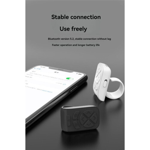 Wireless  Remote Control Fingertip Remote Control Ring Page Turner Rolling Ring for Phones Tablets Cameras C 2