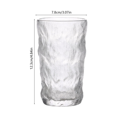 Gletscher-Muster Glasbecher, hochtransparent, 355 ml 2