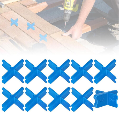 10 Pcs Deck Spacer Tool,4 Thicknesses Deck Board Spacers(1/16In, 1/8In, 3/16In, 1/4In) 1