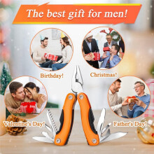 14-in-1 Portable Multitool Pliers Pocket Knife Gifts for Men Father'S Day Christmas, Pocket Multi Tools