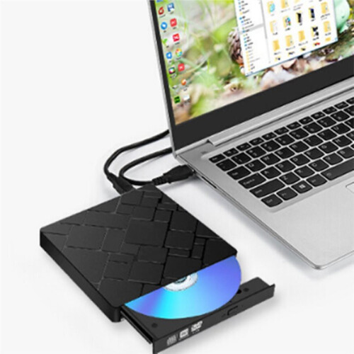 Type-C + USB 3.0 External Drive - 24X High-Speed, Multi-Function CD/DVD Burner Writer Adapter 1
