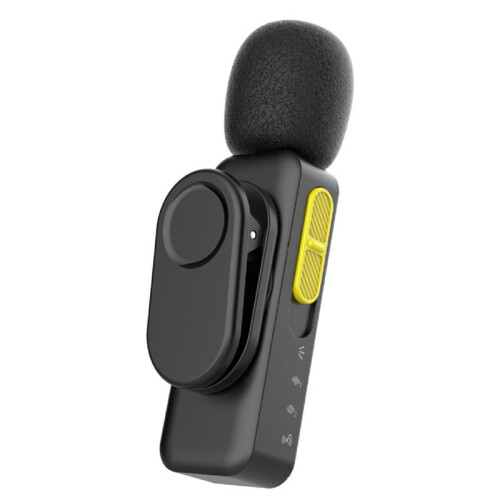 One-to-Two Slider-Type  Noise Reduction Mic Manual Three-Level Noise Reduction Wireless Lapel Mic A 2
