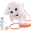 Interactive Plush Dog Toy with Remote Leash Pink 5
