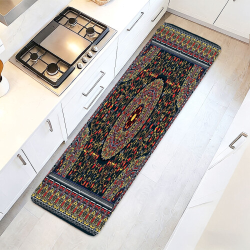 Το φανελένιο χαλάκι 45x120cm είναι μαλακό και κατάλληλο για εισόδους, πλυσταριό, 1