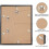 Κορνίζα φωτογραφίας 17x24 μαύρη με HD Plexiglass, συμβατή με φωτογραφίες 17x24, 4