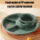 Plastic divided plate for portion control 4-compartment 5