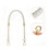 PU Leather Woven Chain Bag Strap, Women'S Bag Replacement Strap, Bag Strap, Handle, Handle, Metal Chain Bag Accessories 2