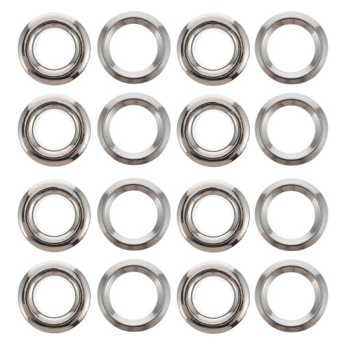 Anelli per asta per tende, argento, 100 pezzi 1