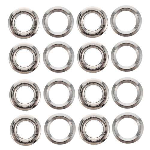 Anelli per asta per tende, argento, 100 pezzi 2