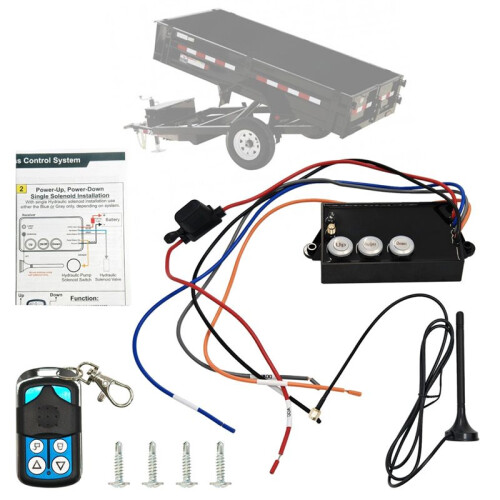 G3-H01 12V for Hydraulic Lift Winch Tilt, Wireless Dump Trailer Remote Control Kit Trailer Controller 2