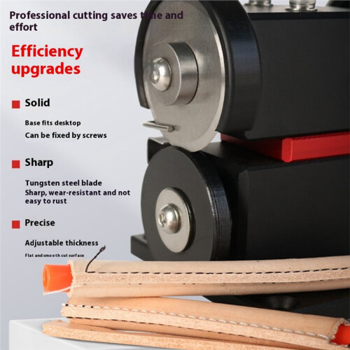 DIY Leather Strap Splitter 4MM Thickness Cutting 3D Cutting & Trimming Machine Portable Cutting Tool 1